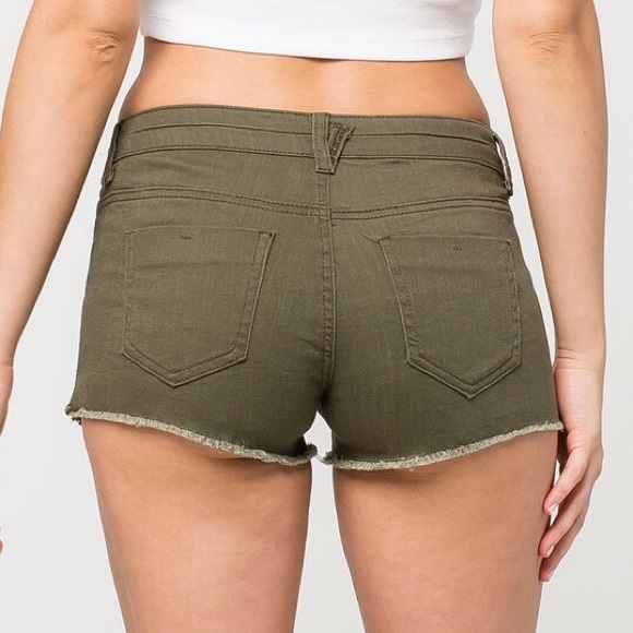 Tilly’s Olive Green Shorts with Crochet Detailing - Picture 12 of 12